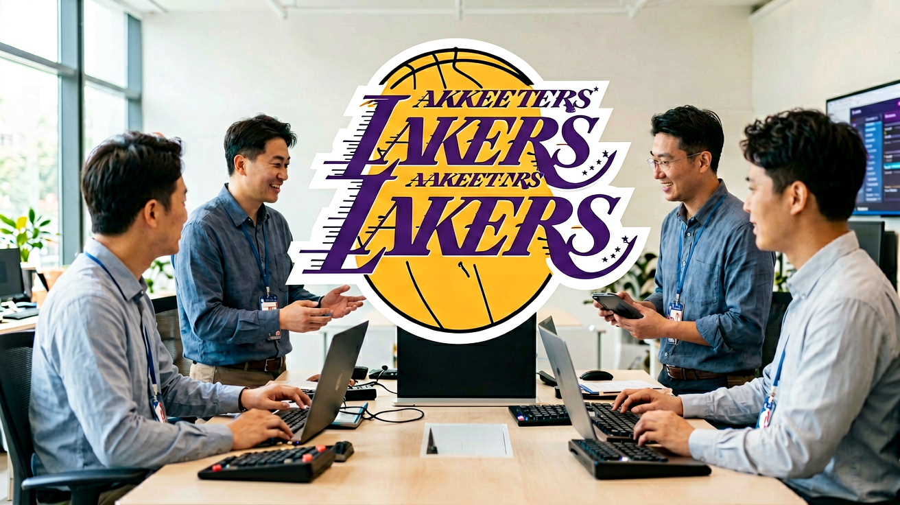 洛杉矶湖人队队徽，NBA球队标识